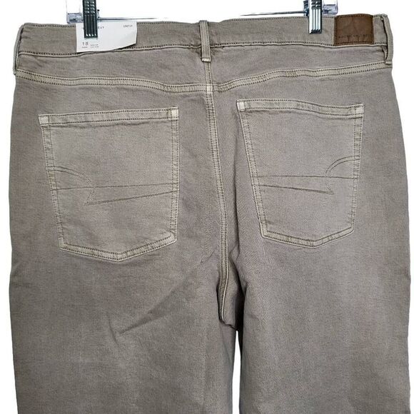 American Eagle 90s Bootcut High Rise Jeans Light Green Size 18 Regular - Picture 7 of 11